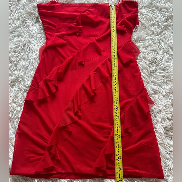 Red Princess Polly Ruffled Dress - Picture 5 of 6